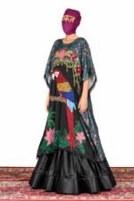 Parrot Sequin-Embroidered Kaftan Tunic - Image 6