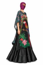 Parrot Sequin-Embroidered Kaftan Tunic - Image 3