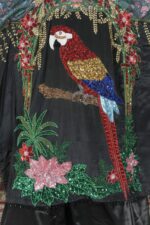 Parrot Sequin-Embroidered Kaftan Tunic - Image 2