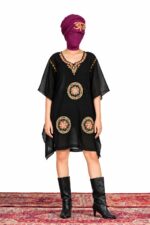 Boho Medallion Embroidered Kaftan - Image 2
