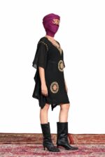 Boho Medallion Embroidered Kaftan - Image 5