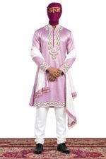 Pyaaz Gulab Silk Kurta Set