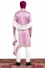 Pyaaz Gulab Silk Kurta Set - Image 2