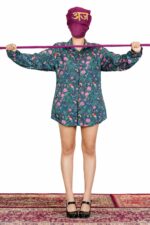 Relaxed-Fit Button-Down Tunic Shirt