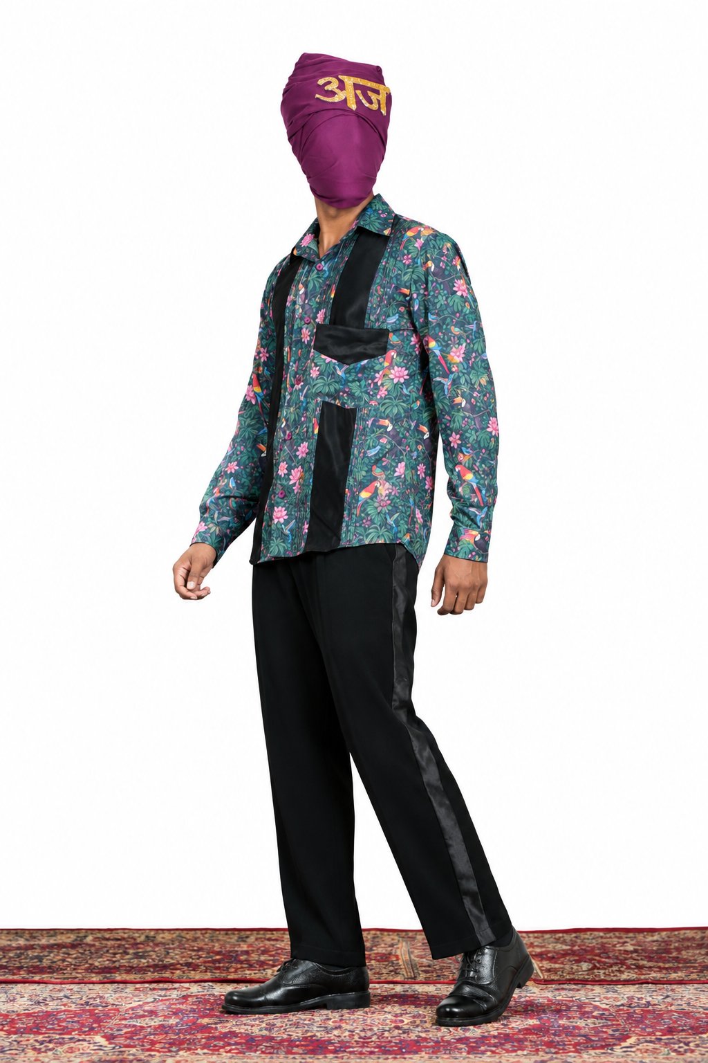 print-collection-06-01 Pintuck Signature Shirt - Image 1