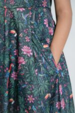 Trimmed Cami Midi Dress with Pockets - Image 3