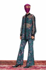 Sheer Longline Buttoned Shirt