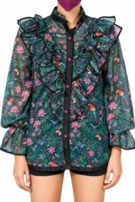 Sheer Ruffled Collar Shirt - Image 6