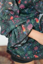 Sheer Ruffled Collar Shirt - Image 3