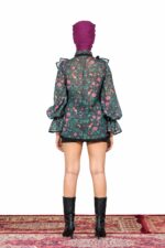 Sheer Ruffled Collar Shirt - Image 4