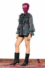 Sheer Ruffled Collar Shirt - Image 8